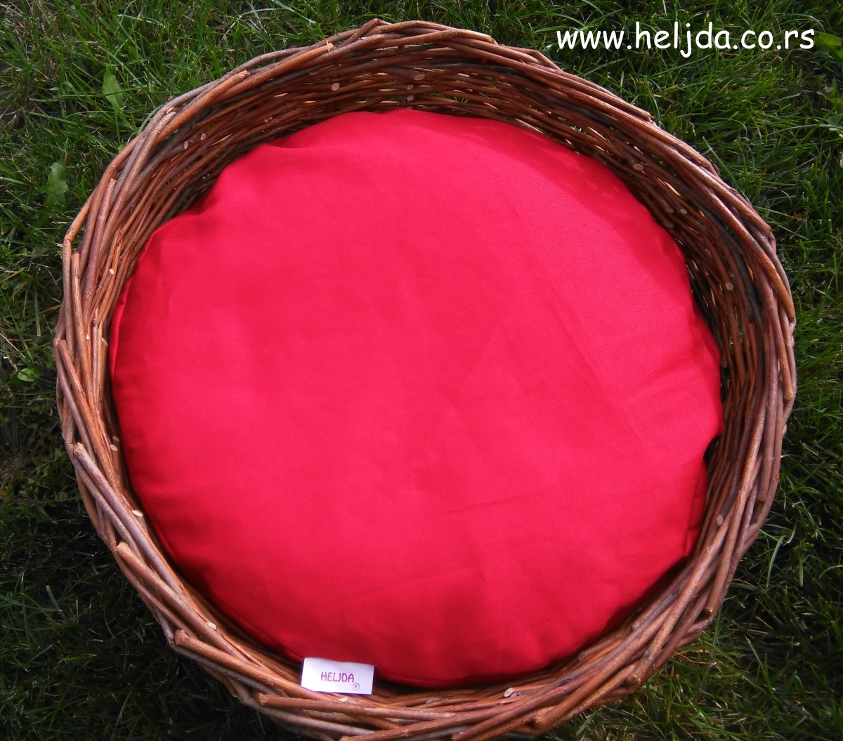 Jastuk za pse i mačke sa korpom prečnik 40cm