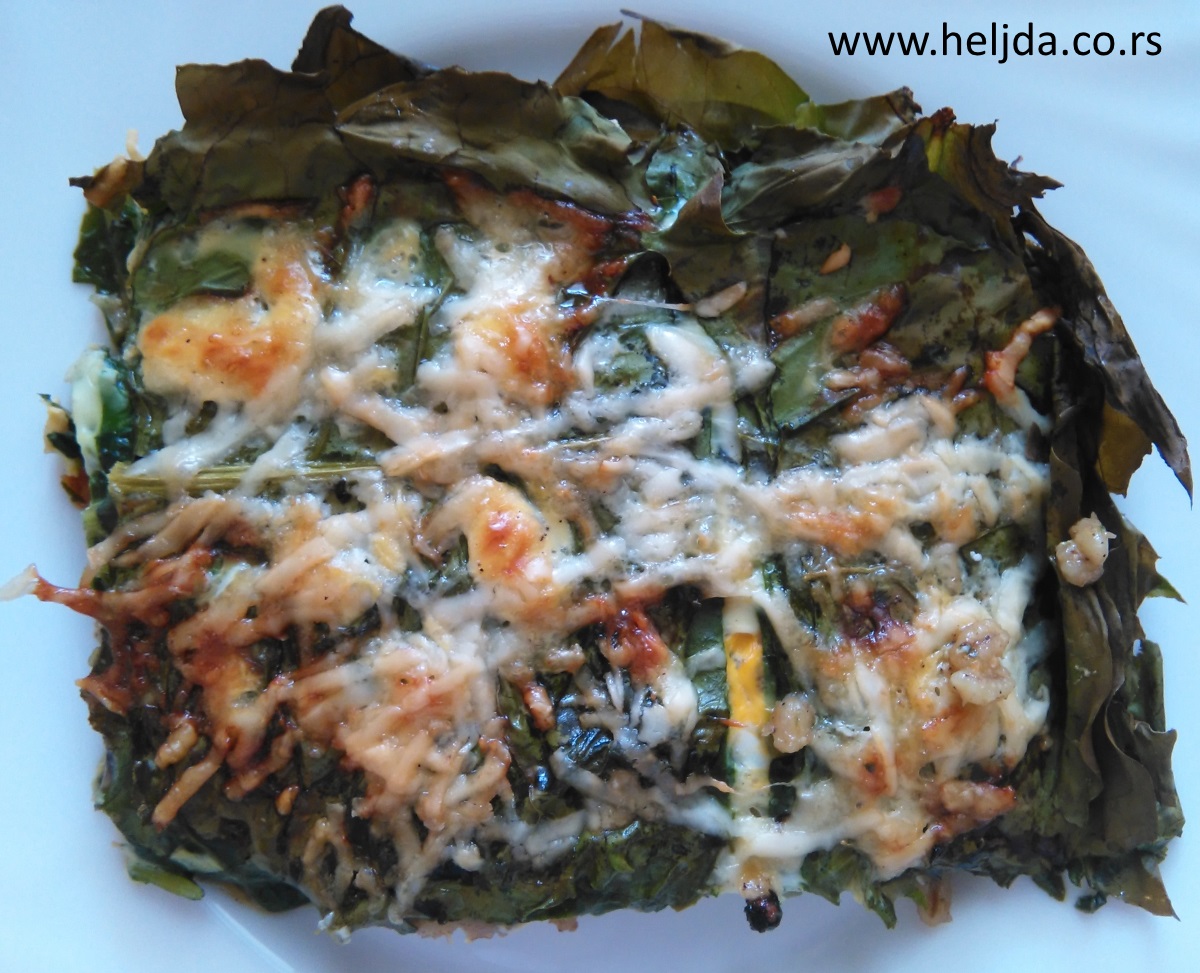 Musaka od blitve i geršle