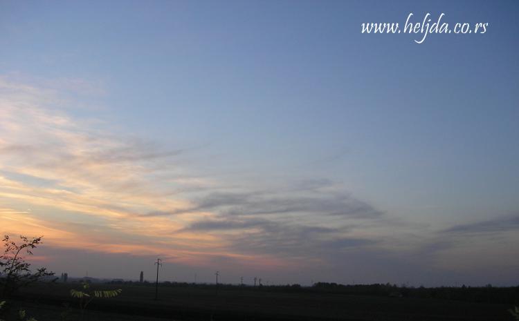 Zalazak uoči punog meseca 31.10.2012 sombor