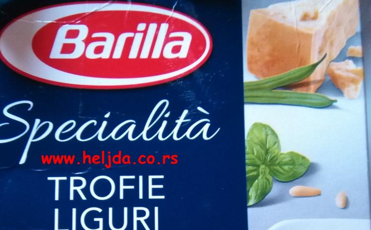 Barila testenina sa spanaćem i parmezanom