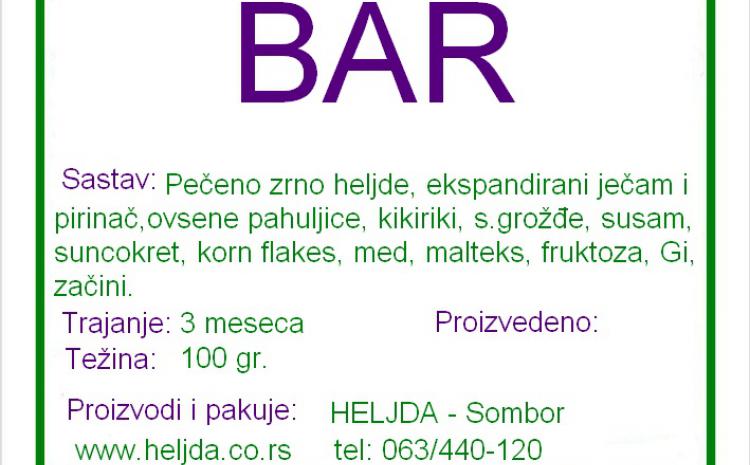 Heljda musli bar