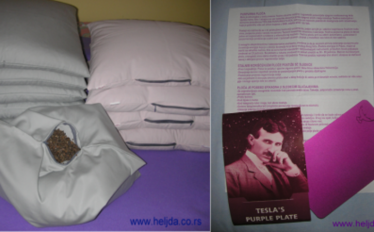 Teslina purpurna ploča, i jastuk od heljde